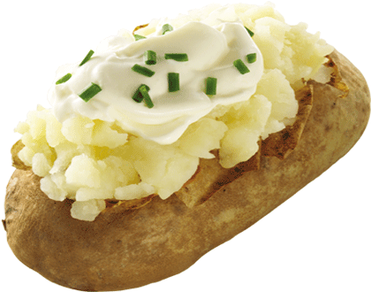 Baked Potato Png (444x329), Png Download