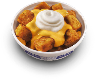 Cheesy Fiesta Potatoes - Cheesy Fiesta Potatoes Taco Bell (610x484), Png Download