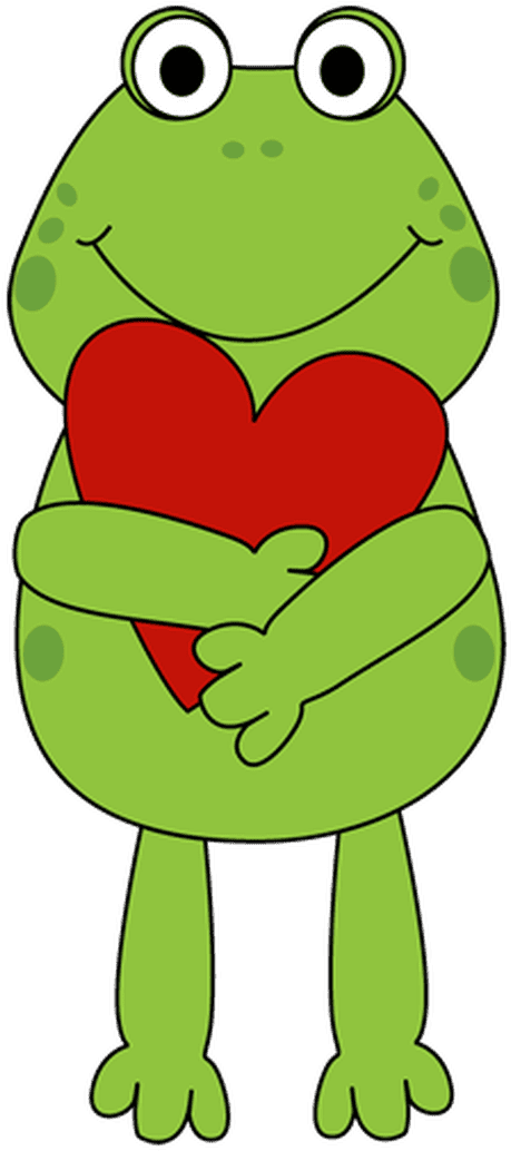 Veggie Tales Asparagus Mom Clipart - Frog With A Heart (459x1034), Png Download