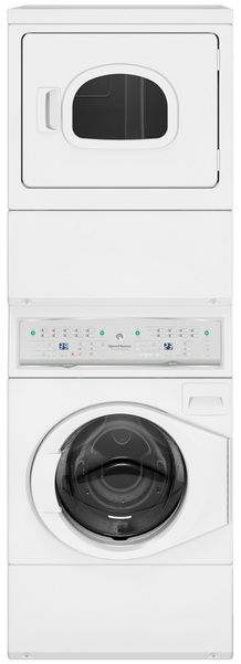Speed Queen Frontload Stacked Washer/dryer - Electric (600x600), Png Download