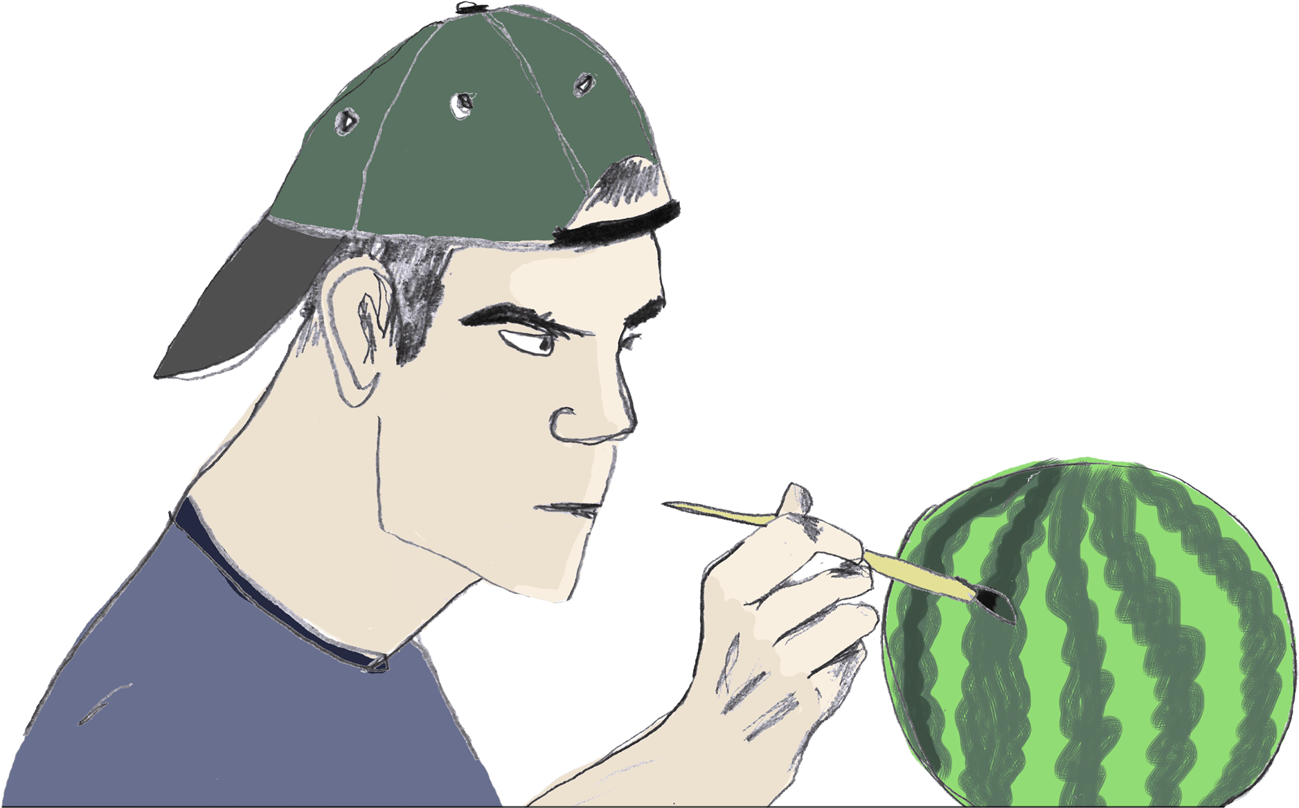 Just My Watermelon - Watermelon (2038x1320), Png Download