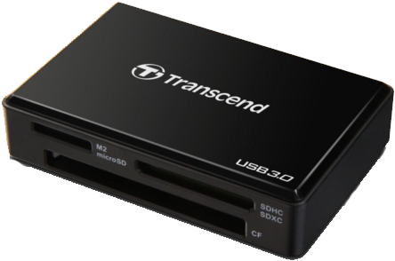 Transcend Lanzó Al Mercado Su Lector De Tarjetas Usb - Transcend Multi-card Reader Rdf8 Card Reader - External (450x305), Png Download
