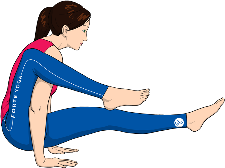 Elephant's Trunk Yoga Pose - Single Yoga Poses Medium (900x675), Png Download