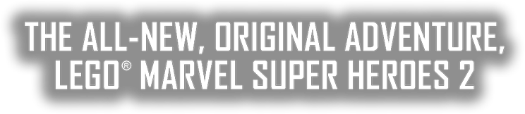 The All-new Original Adventure, Lego Marvel Super Heroes - Lego Marvel (744x162), Png Download
