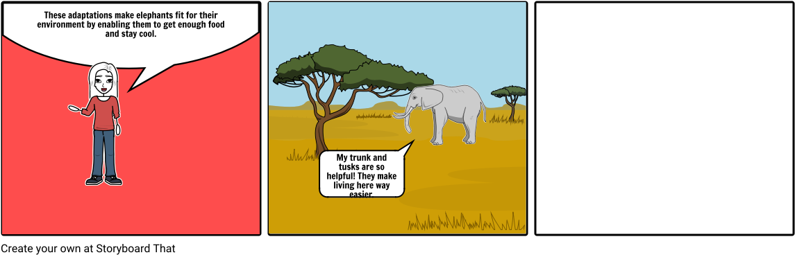 Elephant Adaptations - Okonkwo Beats His Wife (1164x385), Png Download