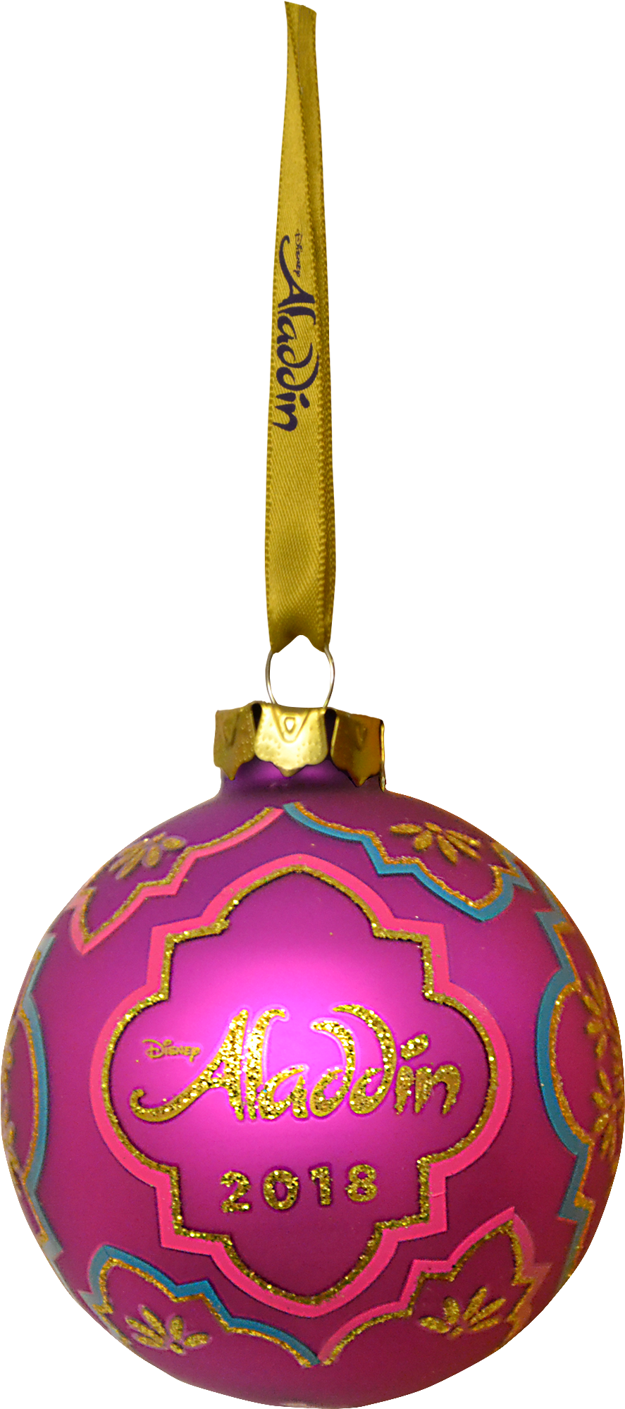 Aladdin 2018 Glass Ball Ornament - Glass (990x2178), Png Download