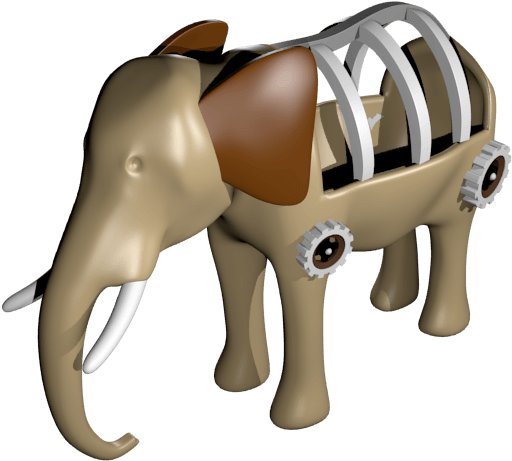 I Wanted To Break Up The Trunk And Legs Into Sections - Elephant (960x540), Png Download