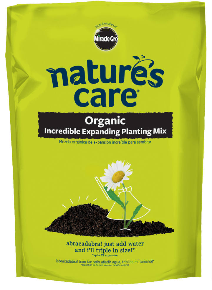 Nature's Care® Organic Incredible Expanding Planting - Miracle Gro Nature's Care Plant Food (719x1000), Png Download