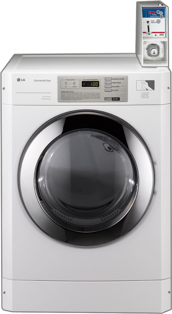 Click Here For Product Brochure - Lg Commercial Washing Machine White (600x1081), Png Download