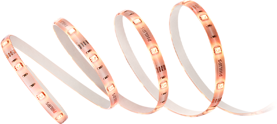 Philips Hue Led Lightstrips Indirect Light Clear+bridge (690x250), Png Download