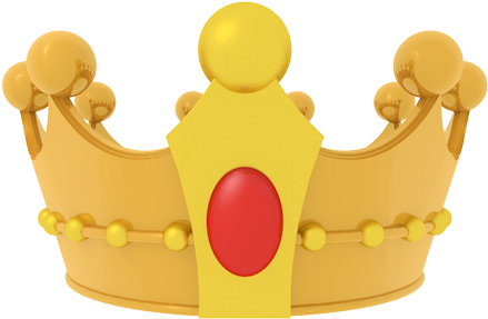 Crown - 3d Icon - Free - かん むり 背景 透明 (500x350), Png Download