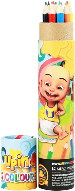 Tubecolouredpencils Doodle - Upin & Ipin Stationery Set (640x640), Png Download