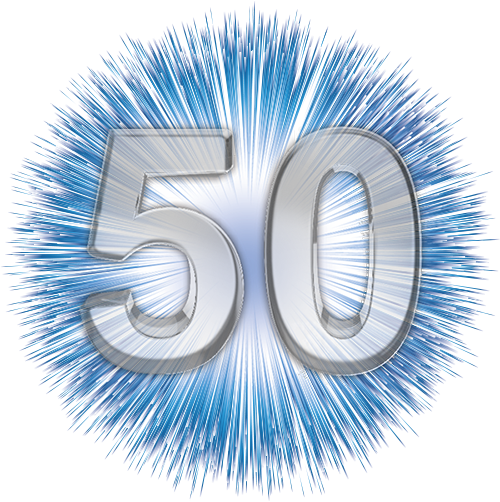 50 Years - Graphic Design (500x502), Png Download