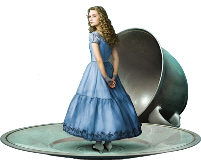 New Releases For The Week Of White Rabbits Png - Alice In Wonderland 2010 (410x327), Png Download