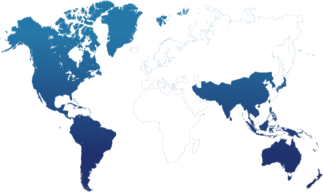 Countries - Map Of The World Without Africa (663x405), Png Download
