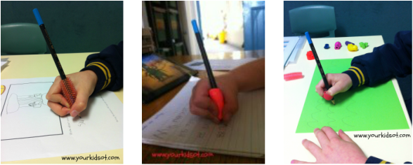 Pencil Grips Are Not Always Used Correctly - Pencil (588x236), Png Download