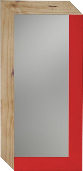 Espelho Elle - Vermelho - Red (800x839), Png Download