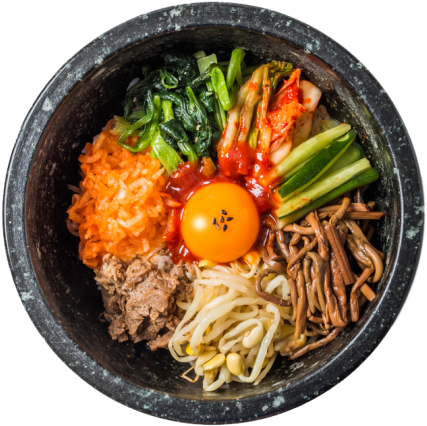 Bibimbap - Bibimbab Png (450x450), Png Download