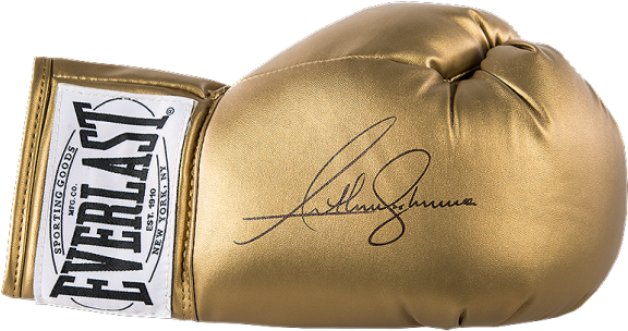 Anthony Joshua Signed Gold Everlast Glove - Manny Pacquiao Signed Boxing Glove - Everlast Gold (650x665), Png Download