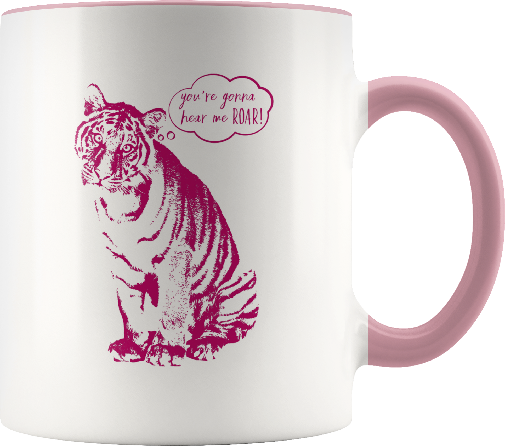 Hear Me Roar Mug - Caffeine Queen Mug (2000x2000), Png Download