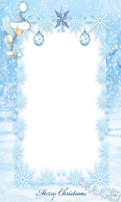 Gold Snow Frame Png (480x800), Png Download