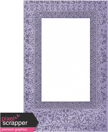 Winter Arabesque - Frame - Digital Scrapbooking (456x456), Png Download