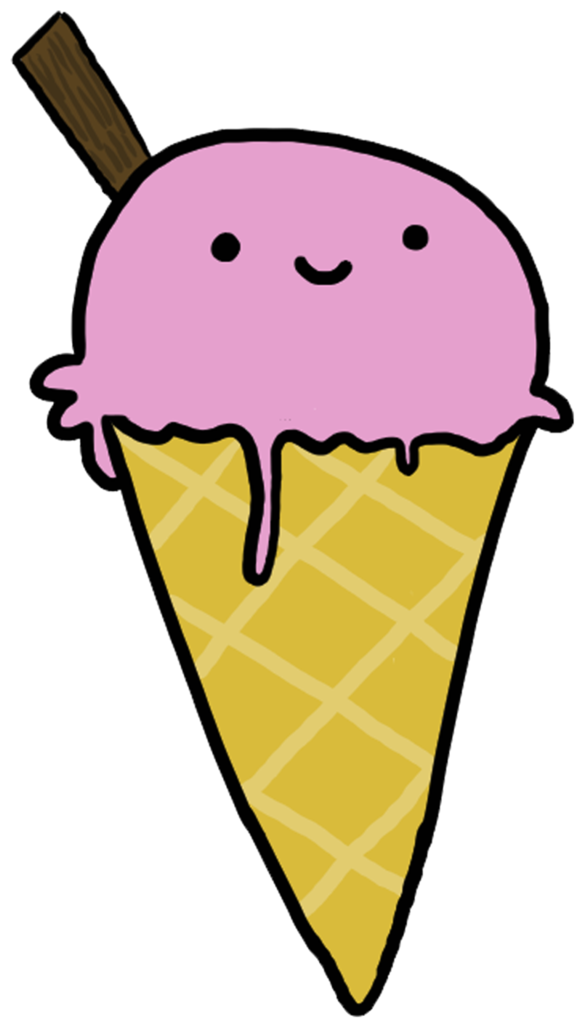 Cartoon Ice Cream Png (744x1072), Png Download