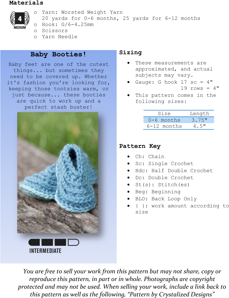 Ridged Baby Booties Crochet Pattern - Crochet (804x1024), Png Download