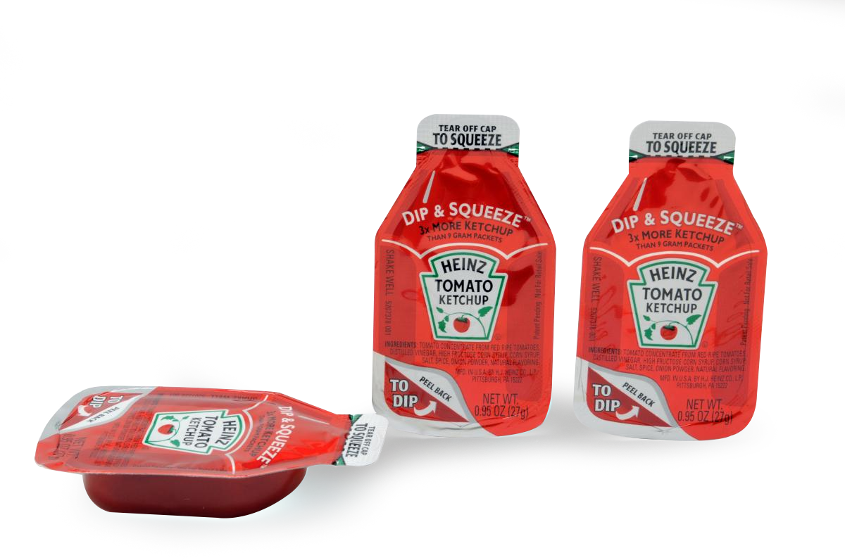 Ketchup Packet Png Heinz Dip & Squeeze Tomato Ketchup .95 Oz Dippers