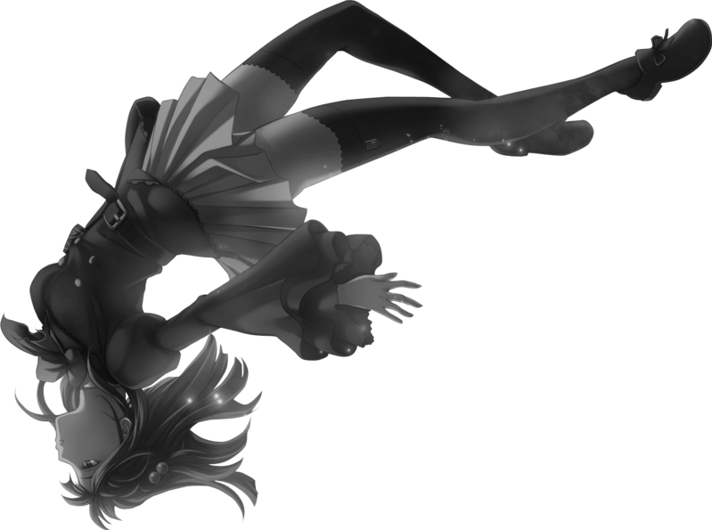 Ftestickers Sticker - Anime Girl Fly Render (799x595), Png Download