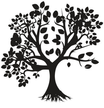 Picture - Tree Roots Vector (354x403), Png Download