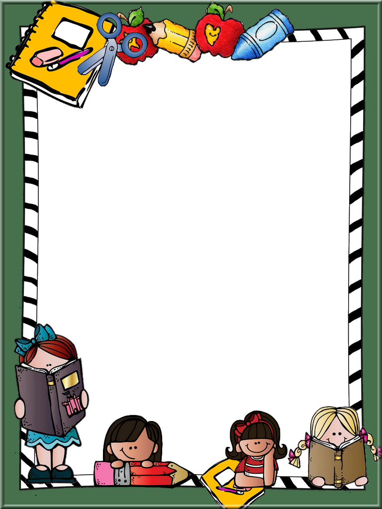 School Labels, School Stuff, Page Borders, Borders - Let It Be Written [book] (768x1024), Png Download