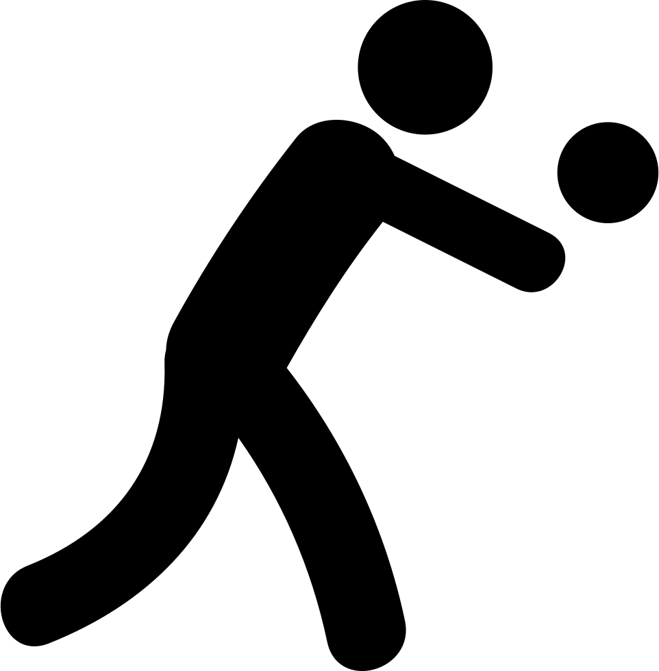 Person Playing Volleyball Comments - Icono Persona Jugando Png (962x980), Png Download