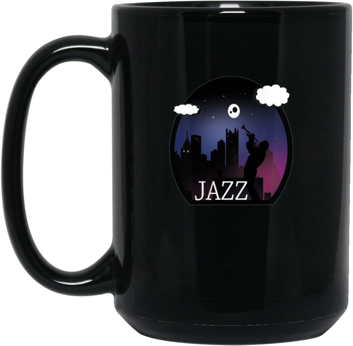 Golf Stud Black 15oz Mug (1155x1155), Png Download