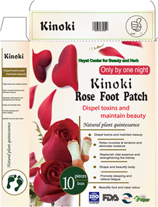 10 Pcs Ions Charged Rose Foot Patch - Red Roses And Hearts (330x432), Png Download