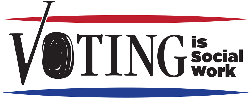 Voting Is Social Work (980x393), Png Download