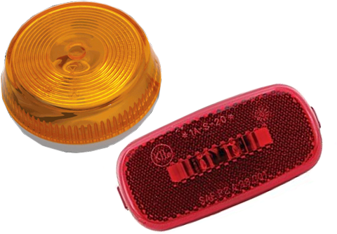 Marker Light Category - Kaper Ii L14-0079r Red Led Marker/clearance Light (500x350), Png Download