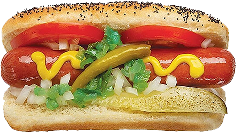 Make A Chicago Hot Dog (936x275), Png Download