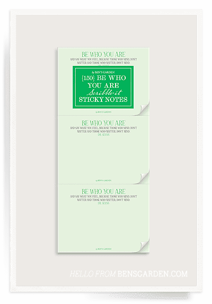 Ben's Garden {150} Be Who You Are 3"x - Ben's Garden (420x600), Png Download