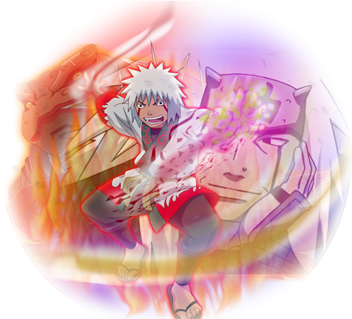 Fluff6* Blazing Bash Kid Jiraiya Fan-made Card Art - Naruto Blazing Fan Art (720x480), Png Download