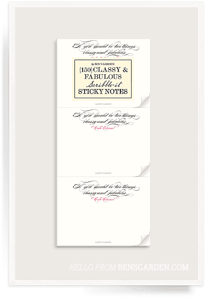 Ben's Garden {150} Classy & Fabulous 3"x - Ben's Garden (420x600), Png Download