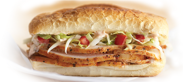 Foster Farms Turkey Sandwich - Turkey Po Boy Sandwich (800x336), Png Download