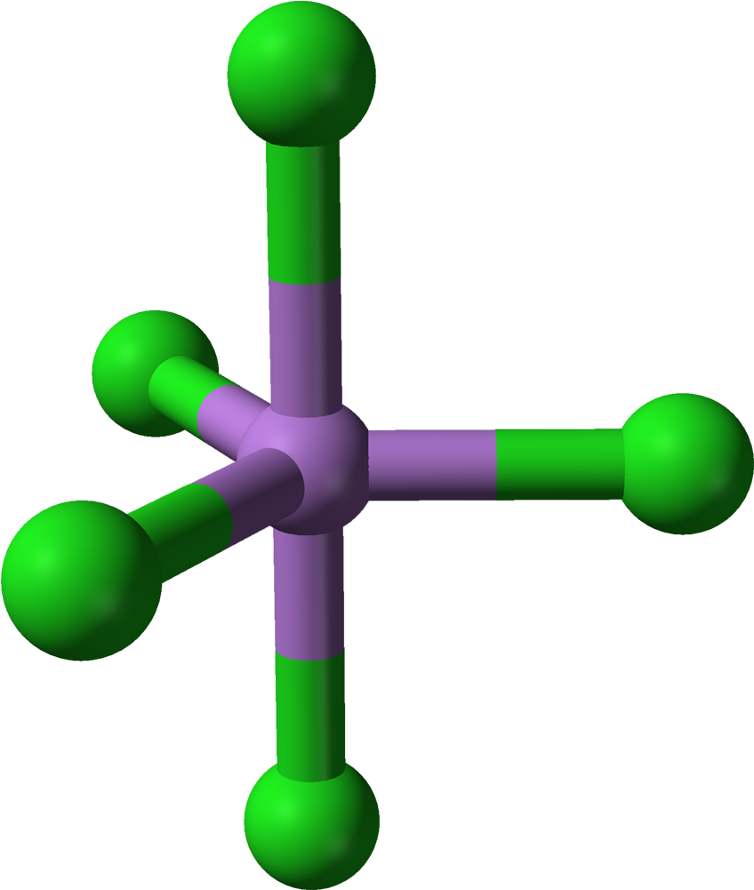 Arsenic Pentachloride From Xtal 3d Balls - Arsenic Pentachloride (947x1100), Png Download