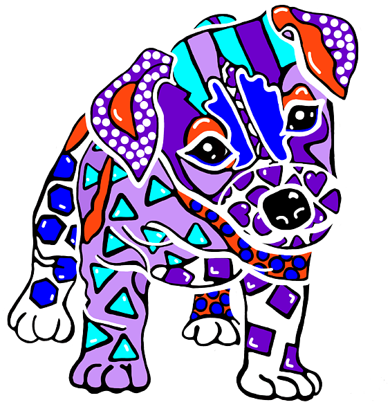 Bleed Area May Not Be Visible - Kerry Blue Terrier (600x600), Png Download