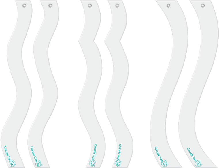 Cascade Trails Designer Template Fun Border Set - Template (800x620), Png Download