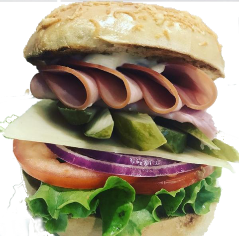 Ultimate Ham Sandwich - Fast Food (480x474), Png Download