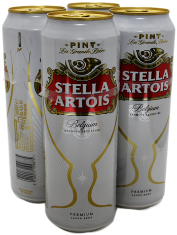 Stella Artois Lager - 12 Pack, 11.2 Fl Oz Cans (500x500), Png Download