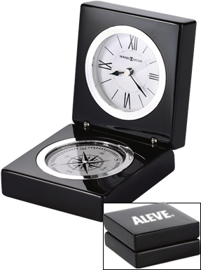 666 Table Clock - Howard Miller Endeavor Table Clock, 11 X 9cm (300x400), Png Download