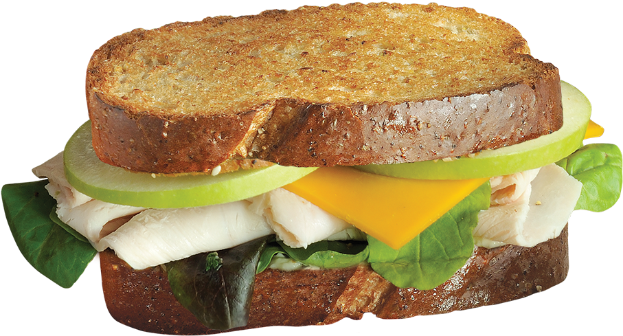 Turkey Apple Cheddar - Breakfast Sandwich (1000x595), Png Download