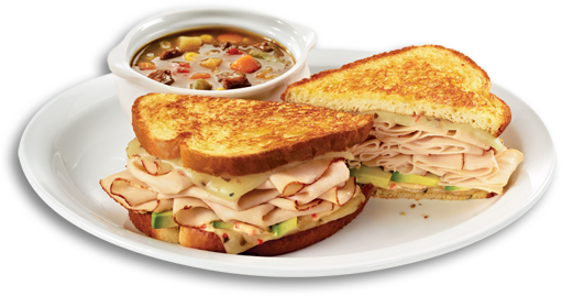 Which Turkey Sandwich - Dennys Menu 2017 (525x375), Png Download